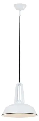 Zdjęcie produktu dla Lampa wisząca - biały - Eden - tworzywo sztuczne metal - Ø 42cm - E27 - 7704W - Mexlite