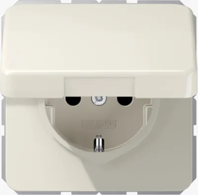 Productafbeelding van JG SCHUKO stopcontact CD1520BFKL met klapdeksel, 16A, 250V, kleur: wit