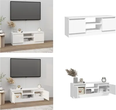 Immagine prodotto di vidaXL Mobile TV con anta bianco 102x30x36 cm - Mobile TV con anta - Mobili TV con anta - Mobile TV - Porta TV