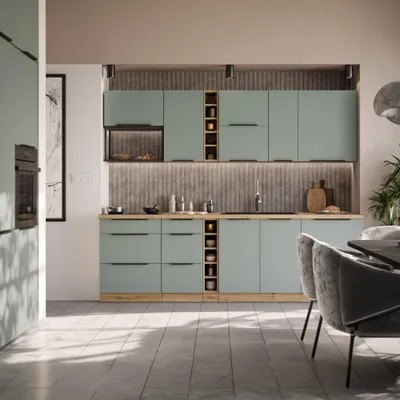 Zdjęcie produktu dla Kondela Dolna szafka kuchenna Arsany 50 D 1F 1S BB - aquamarine / dąb artisan