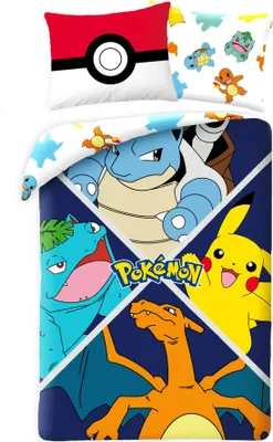 Produktbild von Pokémon Bettwäsche Ver. 1 140 x 200 cm / 70 x 90 cm