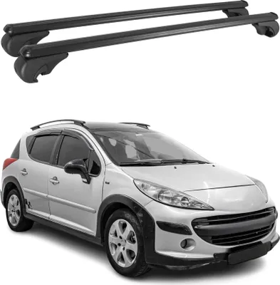 Produktbild von Dachträger für Peugeot 207 SW 2007-2013 Gepäckträger Grundträger Alu Schwarz 2x