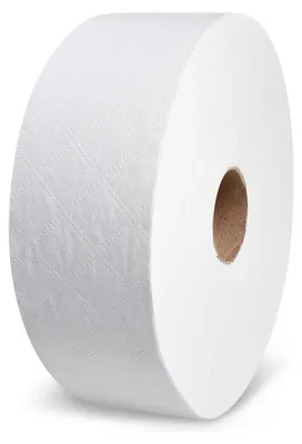 Produktbild von 6 Rollen Toilettenpapier Tissue JUMBO 2-lagig Ø 23 cm weiß