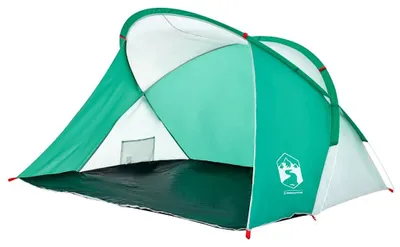 Image de vidaXL Tente de plage 2 personnes vert lac Pop-Up imperméable