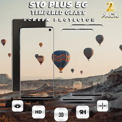 Obrázek produktu pro 2 kusy Samsung Galaxy S10 PLUS 5G - tvrzené sklo 9H - 3D ochrana displeje v super kvalitě