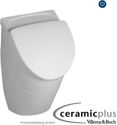 Produktbild von VILLEROY & BOCH O.NOVO Keramik Absaug Urinal mit Deckel und Ceramic Plus Beschichtung,weiß