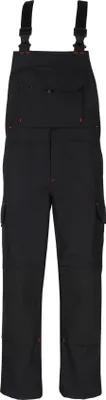 Produktbild von beb HANDWERK Herren Latzhose PREMIUM Baumwollmix CANVAS Schwarz 50