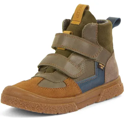 Produktbild von Froddo FroddoTex Pulse Urban Kinder Wasserdichte Klett-Stiefelette Grün/Braun (Dark Green), G3110273-1 - Gr. 38