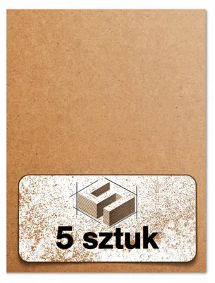 Zdjęcie produktu dla 5x Płyta HDF naturalna 400 x 600 x 3 mm - laser, CNC, grawerowanie, modelarstwo i DIY