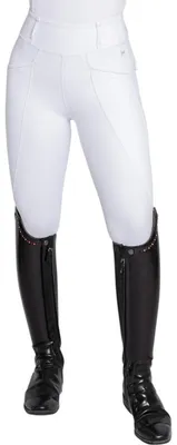 Produktbild von Maximilian Equestrian Reitleggings Damen Knee-Grip Pro Riding Leggings White L