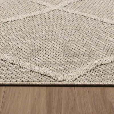 Produktbild von Outdoor Teppich Piero Läufer, Farbe: Beige, Größe:80x250 cm