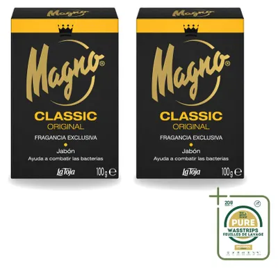 Productafbeelding van 2 x Magno Classic handzeep - 100 g - Verpakking met 2 stuks