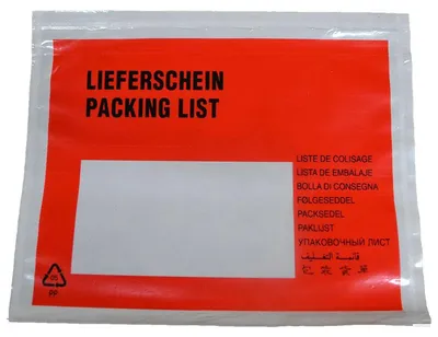 Produktbild von 1000x Dokumententaschen Begleitscheintaschen *Lieferschein* C5 235x175mm
