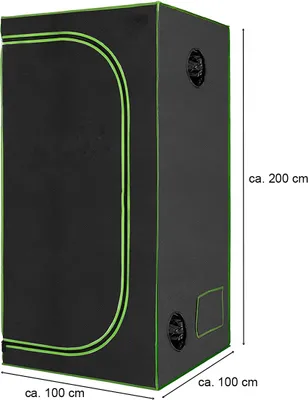 Produktbild von Gewächshaus Indoor Grow Pflanzenzelt Zuchtzelt Zelt Schrank 100x100x200cm - G9