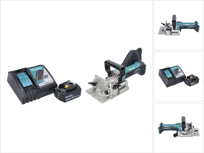 Produktbild von Makita DPJ 180 RT1 Akku Nutfräse 18 V 100 mm + 1x Akku 5,0 Ah + Ladegerät
