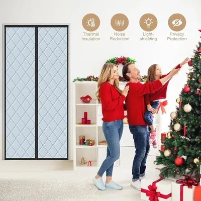 Obrázek produktu pro Izolační magnetická tepelná clona na dveře 110 x 220 cm - tepelně odolná a zvukově izolační