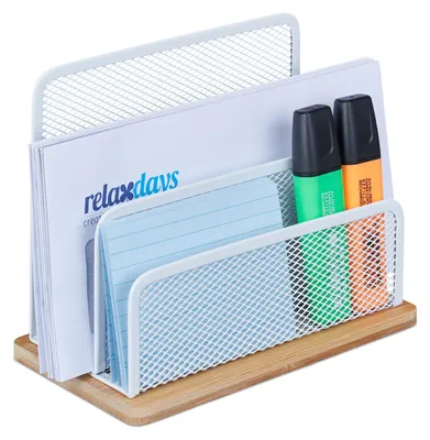 Obrázok produktu pre Kovový zásobník na dokumenty s 3 priehradkami RD42704