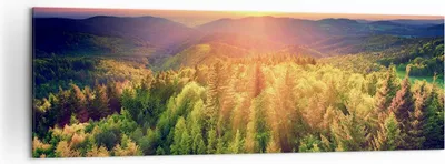 Produktbild von Bild auf Leinwand - Leinwandbild - Berge Natur - 160x50cm - Wand Bild - Wanddeko - Wandbilder - Leinwanddruck - Bilder - Kunstdruck - Wanddekoration - Leinwand bilder - Wandkunst - AB160x50-3697