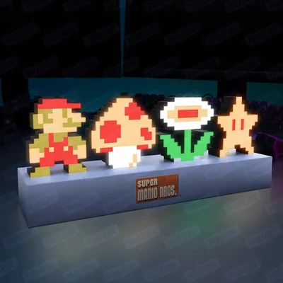 Produktbild von Paladone Super Mario Bros. Icons Light, Mehrfarbig, Erwachsener & Kind, Unisex, Super Mario, AAA, 300 mm