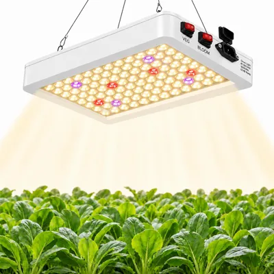 Produktbild von 288 LED Pflanzenlampe Vollspektrum Sonnenlicht Pflanzenlicht VEG BLOOM 3 Modi Zimmerpflanzen Wachstumslampe für Gewächshaus Blumen Hydroponik