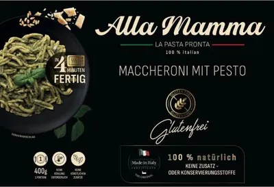 Produktbild von Alla Mamma Maccheroni mit Pesto 350g