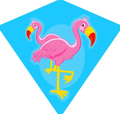 Produktbild von Fliegender Drachen Flamingo 68 x 73 cm – Tschechische Verpackung