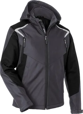 Produktbild von KÜBLER BODYFORCE Winter Softshell Jacke anthrazit/schwarz M