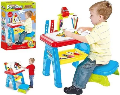 Produktbild von Lerntisch mit Projektor und Kinderstuhl – ADAR