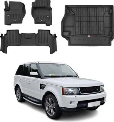 Image de Tapis de sol OMAC & bac de coffre pour Land Rover Range Rover Sport 2005-13 Caoutchouc