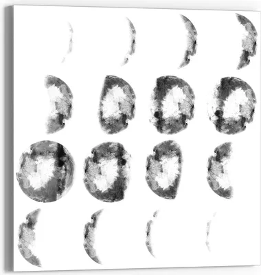 Produktbild von DEQOART Glasbild Echtglas 50x50 cm 'Mystische Mondreise' Wandbild Bild modern Deko