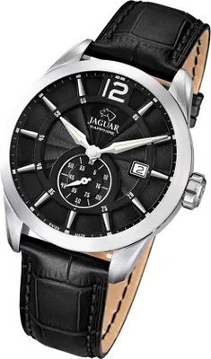Produktbild von Jaguar Herren Uhr ACM Analog J663/4 Elegant Leder Armbanduhr schwarz UJ663/4