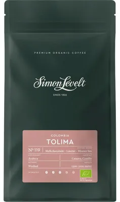 Obrázek produktu pro Simon Lévelt Kolumbie zrnková káva Tolima 250g - aromatická, vysoce kvalitní káva