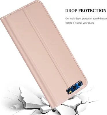 Produktbild von Cadorabo Handyhülle für Honor 9 Schutz Hülle in Rosa Cover Etui Book Case Booklet