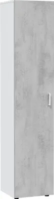 Immagine prodotto di Dmora Armadio Multiuso 1 Anta Avlis 37x182h cm Grigio Cemento, Un'anta 4 Vani