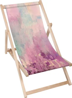 Produktbild von Dreamroots Liegestuhl klappbar Holz, bis zu 130 kg, Sonnenliege klappbar mit 3-stufiger Neigungsregulierung der Rückenlehne, Colorful Thoughts