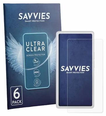 Produktbild von 6x Für PocketBook Q Schutzfolie Savvies Displayschutz Display Schutz Folie Klar Transparent