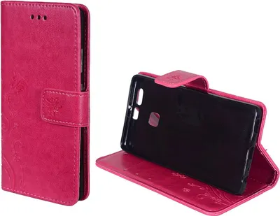 Produktbild von Schutz Hülle Blumen für Handy Huawei P9 Pink