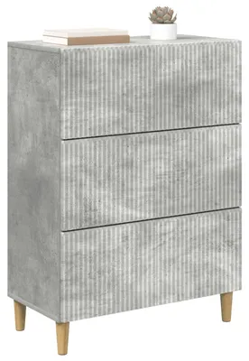 Immagine prodotto di vidaXL Cassettiera grigio cemento 66 x 34,5 x 90 cm in materiale composito