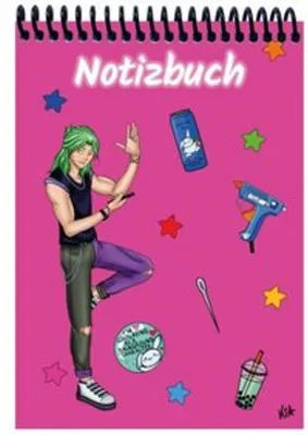 Produktbild von A 4 Notizblock Manga Quinn, pink, kariert