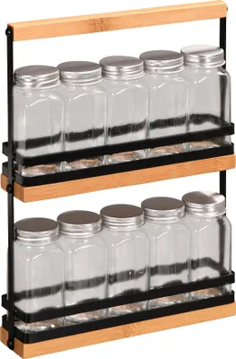 Zdjęcie produktu dla Organizer na przyprawy, szklane pojemniczki 100 ml