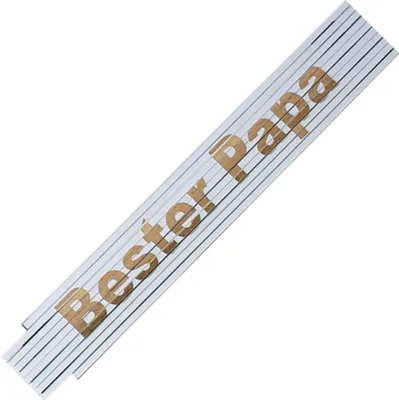 Produktbild von Zollstock Meterstab Laser Gravur Spruch Vatertag Opa Geburtstag Bester Papa