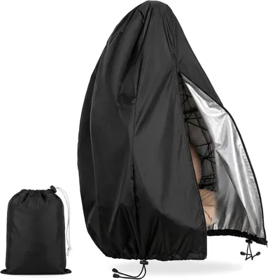 Imagen del producto de Funda protectora para hamaca colgante, impermeable, de 115 x 190 cm, con cremallera y cordón, ideal para hamacas