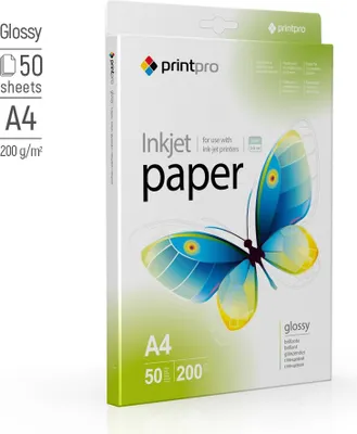 Produktbild von ColorWay Fotopapier PrintPro glänzend 200g/m², A4, 50 Blatt PGE200050A4