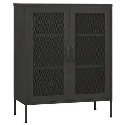 Produktbild von vidaXL Lagerschrank Anthrazit 80x35x101,5 cm Stahl
