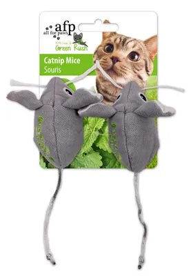 Productafbeelding van All For Paws Green Rush - Catnip Mice