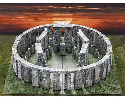 Image de Planche de Schreiber Modélisme en carton Stonehenge 1:250 Z