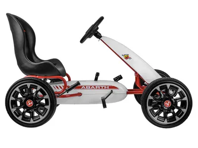 Immagine prodotto di ABARTH PB9388A WH go-kart a pedali, ruote in schiuma, bianco - N