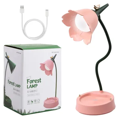 Produktbild von Jinlaili Dimmbare LED Tischlampe, Kinder-Schreibtischlampe mit 3 Farbtemperaturen, wiederaufladbare Touchsensor-Lampe, augenfreundlich