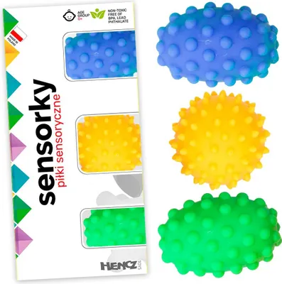 Obrázok produktu pre Sensorky senzorické loptičky 0M+ 3 ks