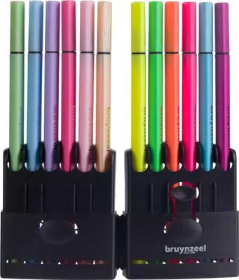 Immagine prodotto di Bruynzeel - Fineliner Bruynzeel Set 12 colori Assorti | Set a 12 - pezzi